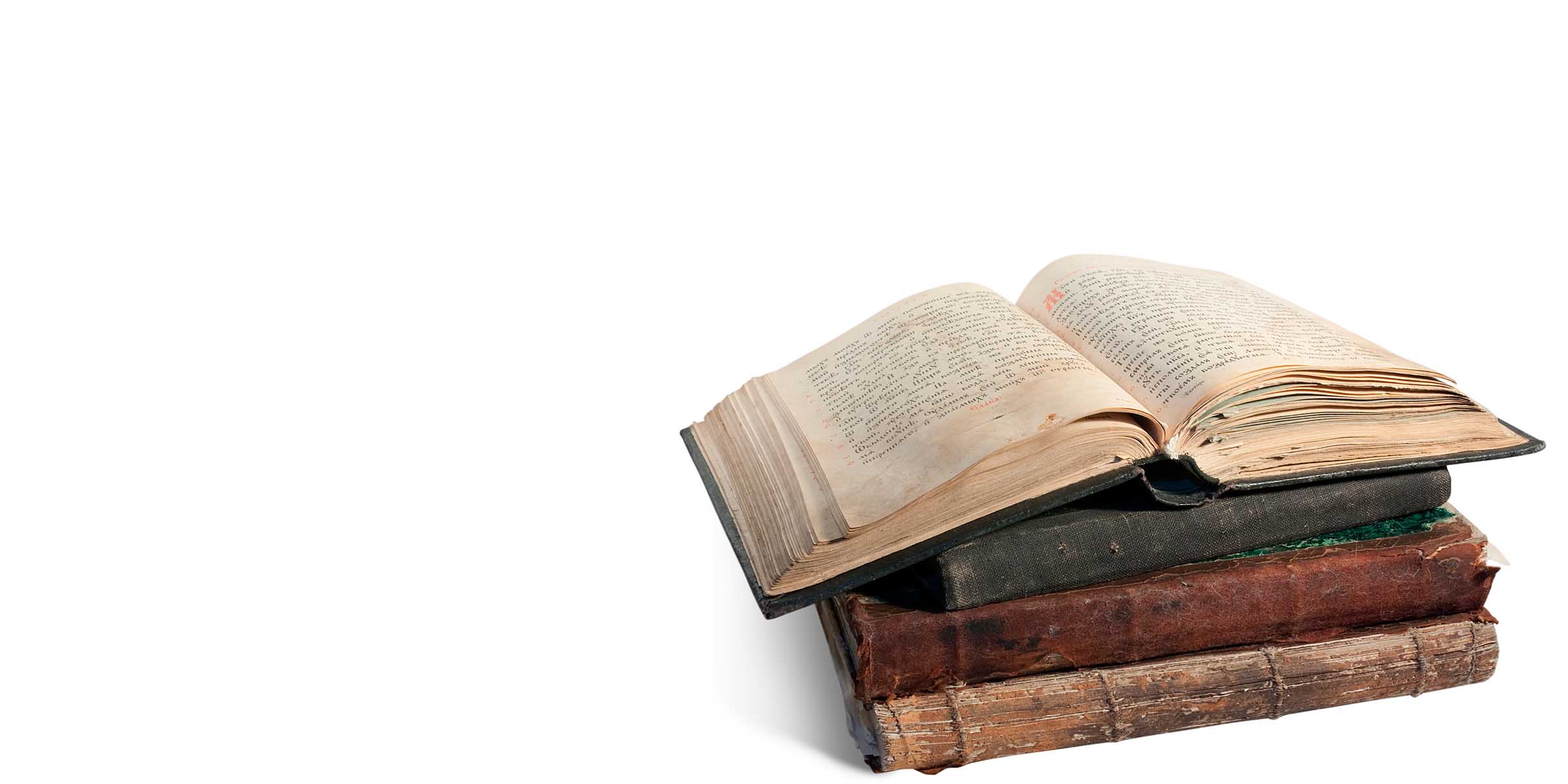 Los libros de la Biblia abiertos